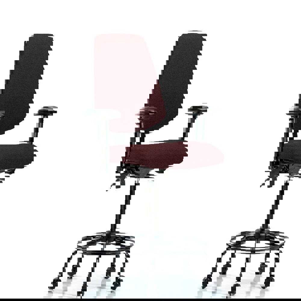 Task Chair: Olefin, Burgundy